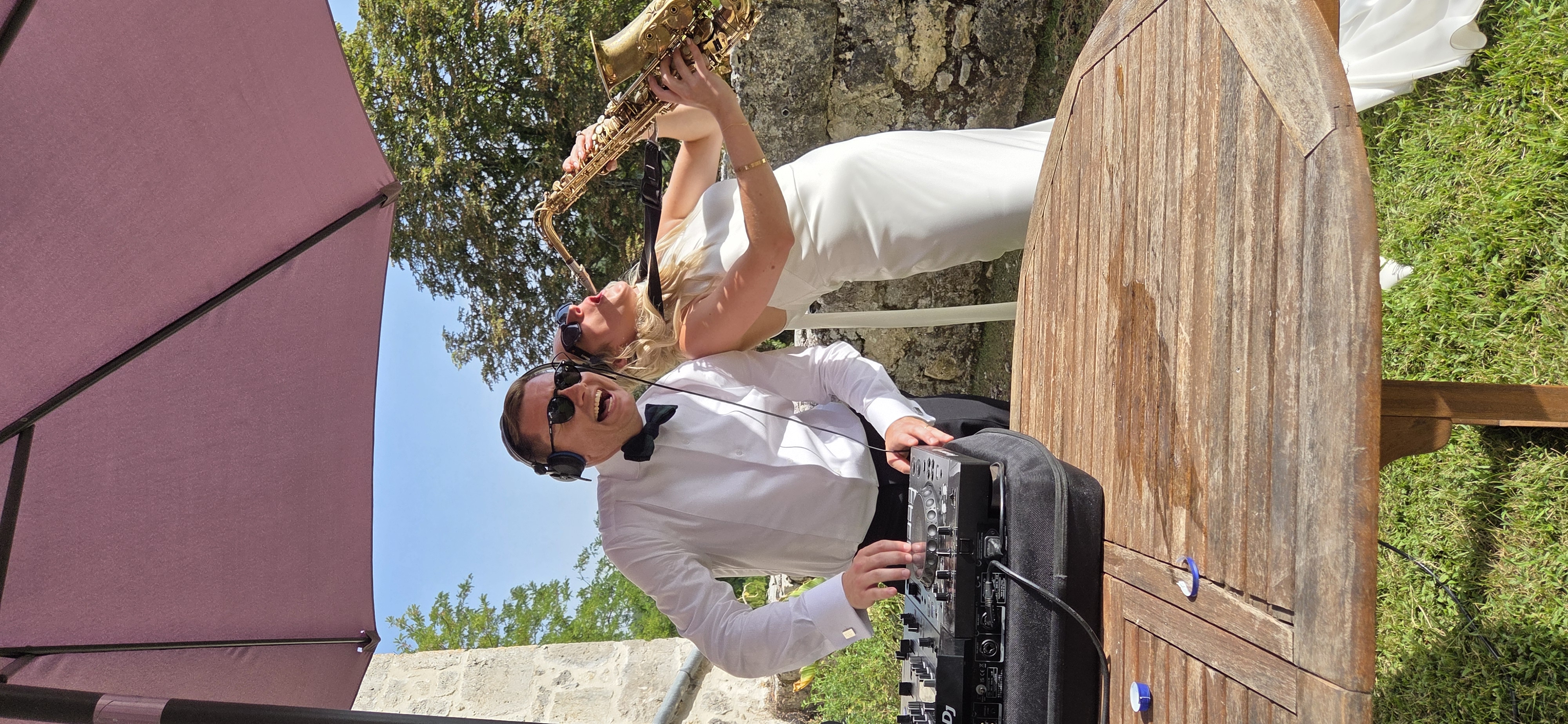 DJ & Saxophoniste en extérieur